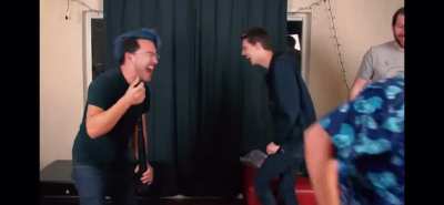 They say Wade is the weird one but there is proof mark influenced Wade D: