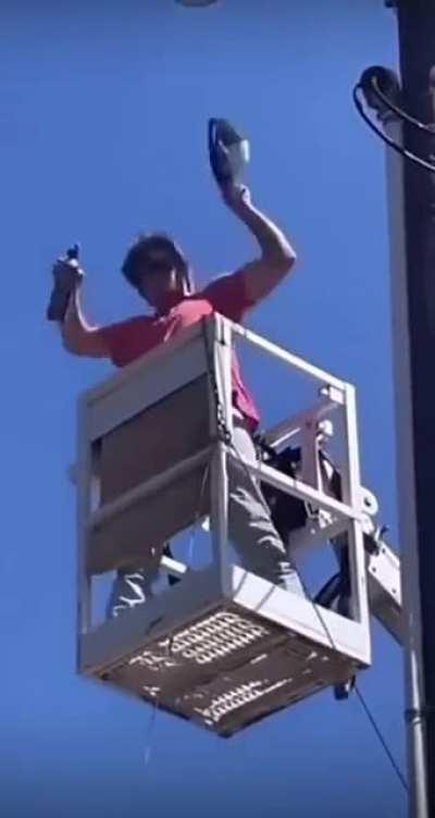 Hey, no partying while at work!