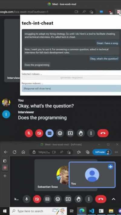 Created a browser extension with ChatGTP that can help you cheat on technical interviews. Github in comments