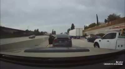 Pipe-wielding Tesla driver smashes cars in California road-rage rampage