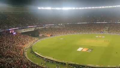 More than 100000 people singing Vande Mataram after India's win over Pakistan