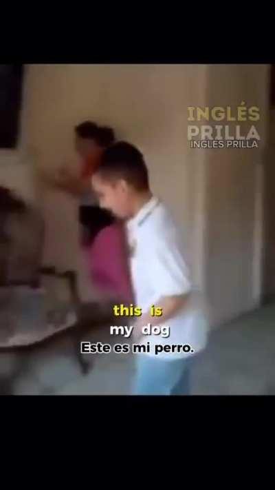 My English teacher is very proud of me.