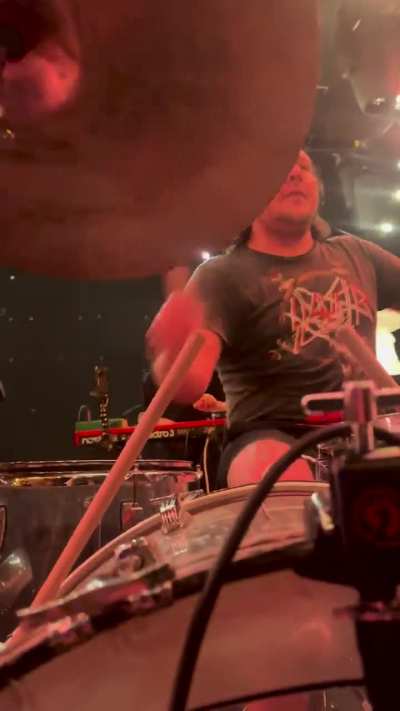 “The Dream” from inside Dan’s kick drum