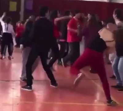 She is fearless with her moves.