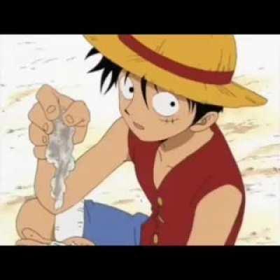 Zoro eats the rice even though it was on the ground he didnt want to waste food