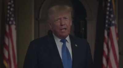 A video message from President Trump: “This tragedy should never have taken place...it would not have happened if I was your president.”