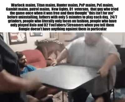 my fellow patrol only mains WHERE YOU AT, DON'T BE SILENT BUNGIE NEEDS TO HEAR OUR FRUSTRATIONS