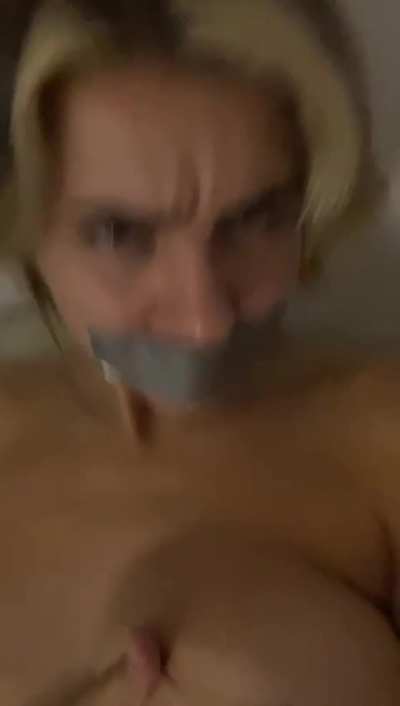 my mouth is covered but I try to talk and make noise because I love to feel like I can't scream, can you help me?