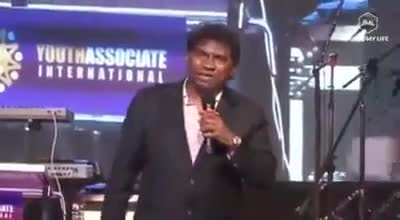 Johnny Lever claiming he cured Hrithi Roshan's swelling in liver by saying 'In the name of Jesus.. Swelling Go' in a missionary conversion program