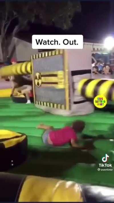 She got knocked out..