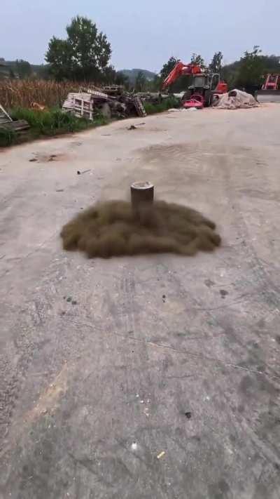 Burning cracker in a filthy filter..