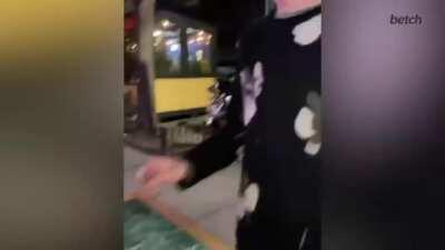 Absolute chad in his natural environment amusing 2 females with his fingers abilities