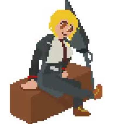 Tried making making Don in pixel art (was hard)