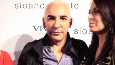Greek billionaire Alki David on the red carpet