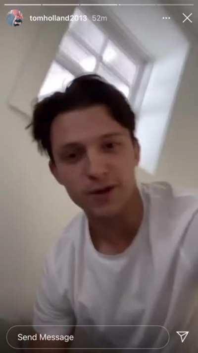 Sure you aren’t Tom 😏Also it would’ve been funny if he turned it on and accidentally showed the script to us