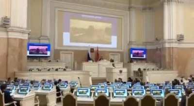 Russian Deputies watching Skibidi Toilet to discuss banning it.