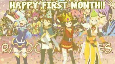 HAPPY FIRST MONTH YOU DEGENERATES! (version with sound)