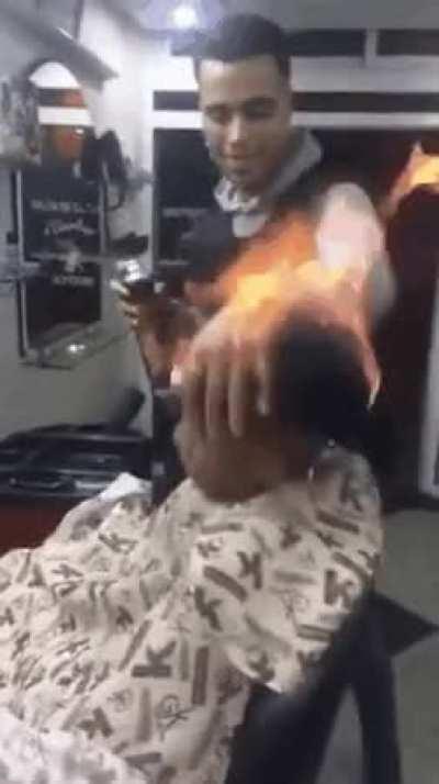 Man sets fire to boy.