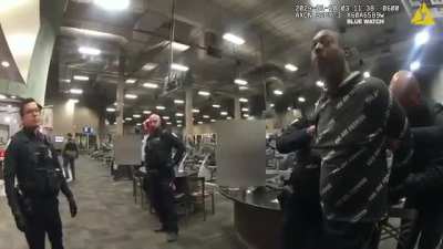 Man arrested for sexual battery at the gym tries to talk himself out of arrest