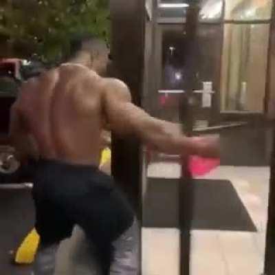 Brutus when someone lands at the Grotto