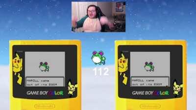 [Gen2] I still cannot believe this happened. Double Marill in Crystal VC after only 112 eggs! One of the most intense moments I've ever had playing Pokemon!