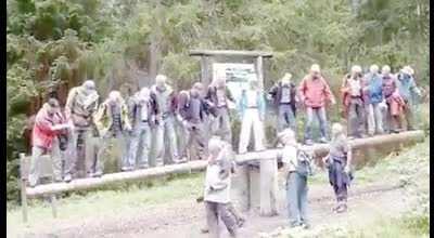 Seniors on seesaw with less physical knowledge is not a good combination