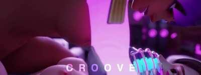 Sombra doms futa dva and makes her cream.