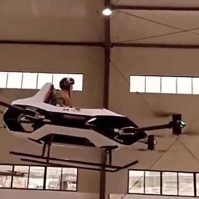 Ah, The life size flyable drone, it’s the future..