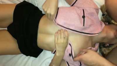 she said it was her first time giving a blowjob…