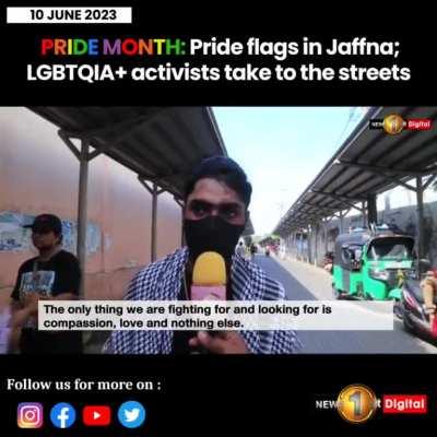 Pride Parade in Jaffna, June 10th 2023