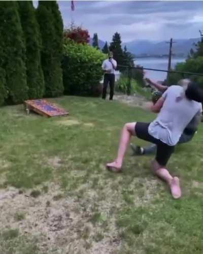 WCGW letting your friend kick a beer can of your head.