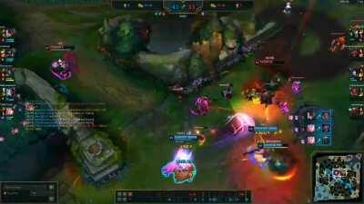 Saved my ADC with 4 man charm