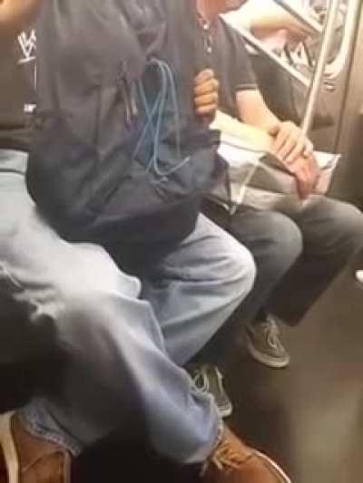 Subway masturbator gets humiliated by a Woman having a bad day