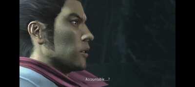 for a single frame in this cutscene majima randomly appears