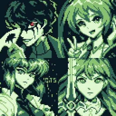 Game Boy styled portraits
