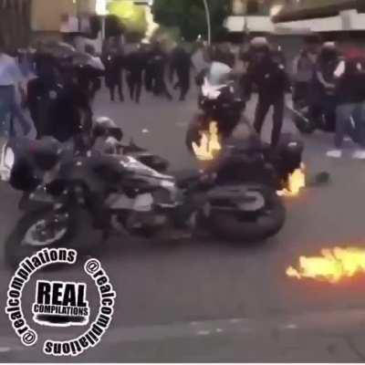 They lit his ass on fire