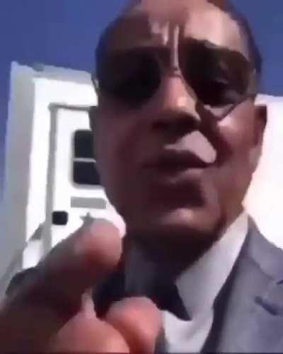 Gus explaining to Jesse why he needs to cook for the cartel