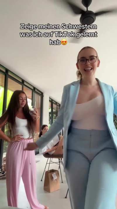 She spits out her drink