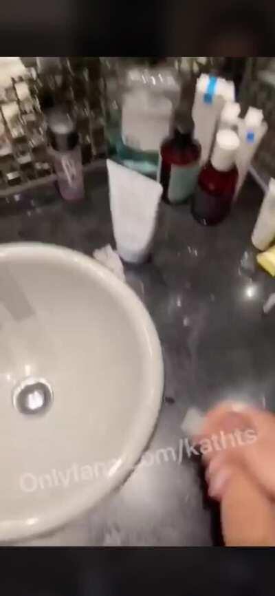 Katherine TS celebrating 50k with a 💎💧💧