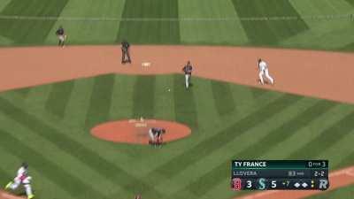 [Highlight] Julio Rodriguez steals home on a nifty play to extend the mariners lead in the 7th