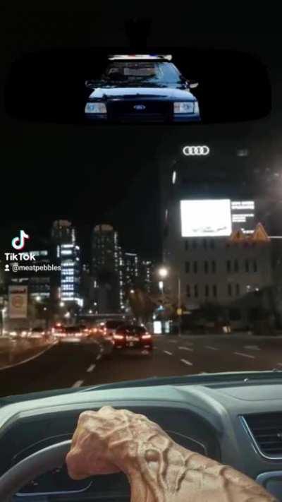 getting pulled over.