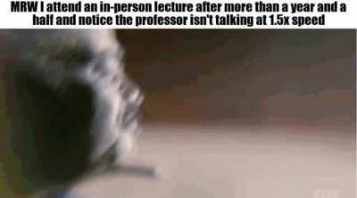 In-person lectures are going to hit different