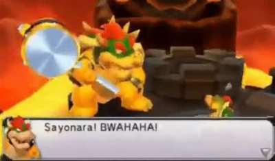 Bowser just trying to parent the only way he knows how.
