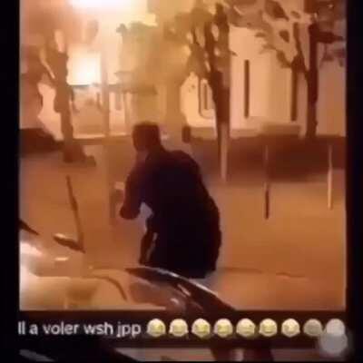 WCGW lighting a tube firework in your hand