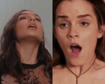 Who has the hotter “when it goes in face” Gal Gadot or Emma Watson ?