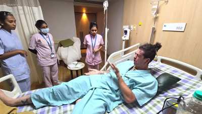 Sam Pepper crying about the quality of his medical care as tourist in India