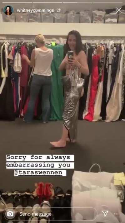 Whitney in a state of undress!