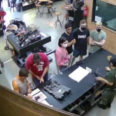 Playing with loaded guns.