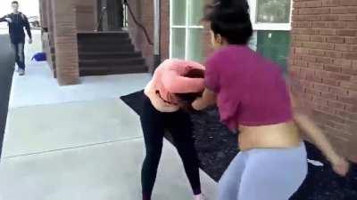 Racist white girl gets her ass beat