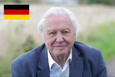 This is surreal: ElevenLabs AI can now clone the voice of someone that speaks English (BBC's David Attenborough in this case) and let them say things in a language, they don't speak, like German.